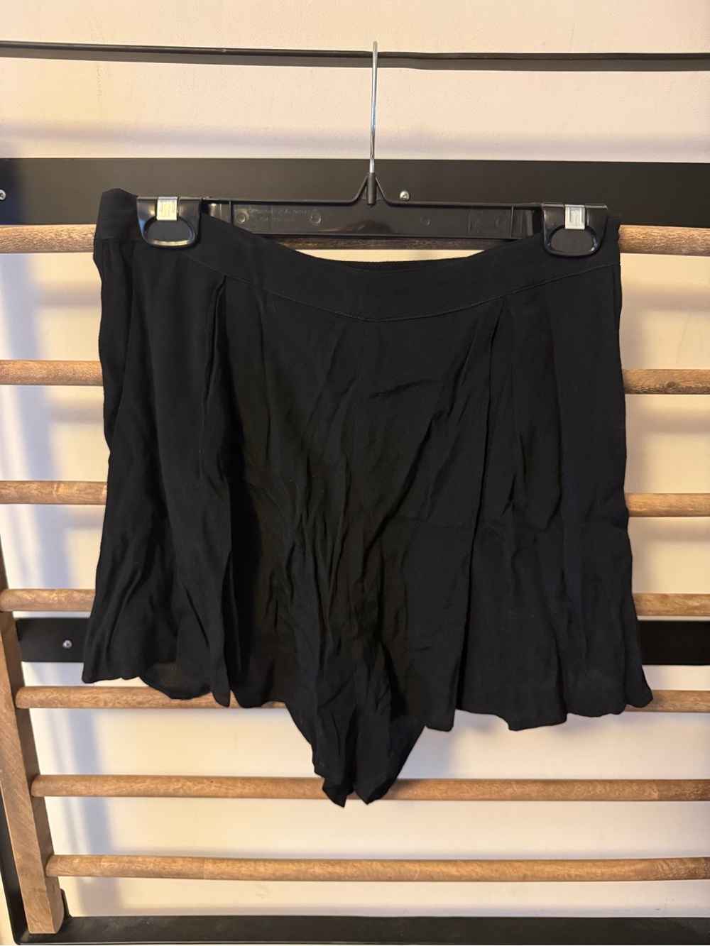 MINKPINK Black Flowing Skort-Style Shorts